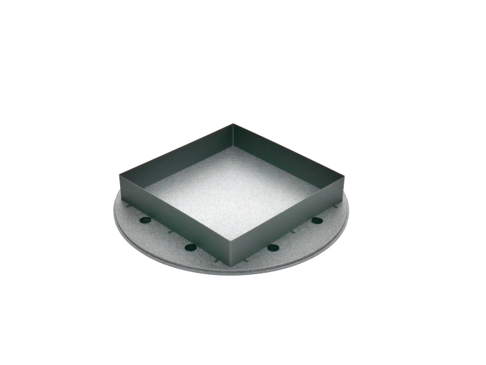 Foam square cage for head-fixed mice, sharp corners